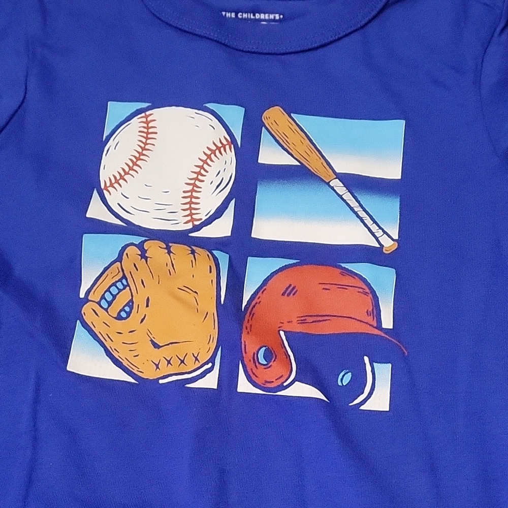 The Children's Place Blue Sports Graphic Long Sleeve Tee